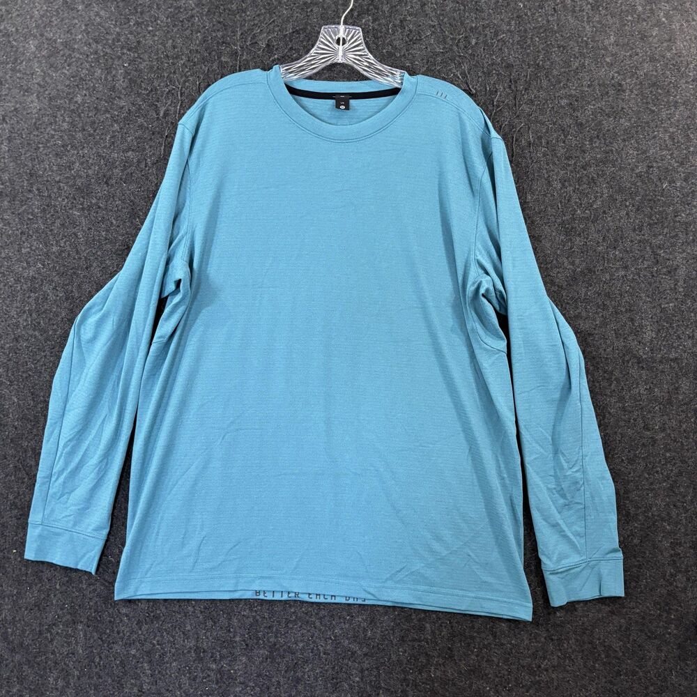 Lululemon Metal Vent Shirt Men's Large Blue Better Each Day Tee Top Workout